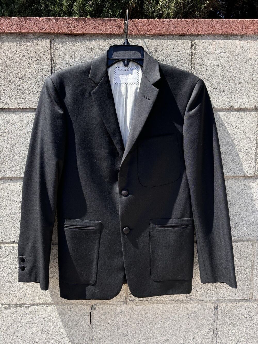Brooks Brothers Black Fleece Thom Browne Tuxedo Blazer Jacket Black Sz BB0 XS